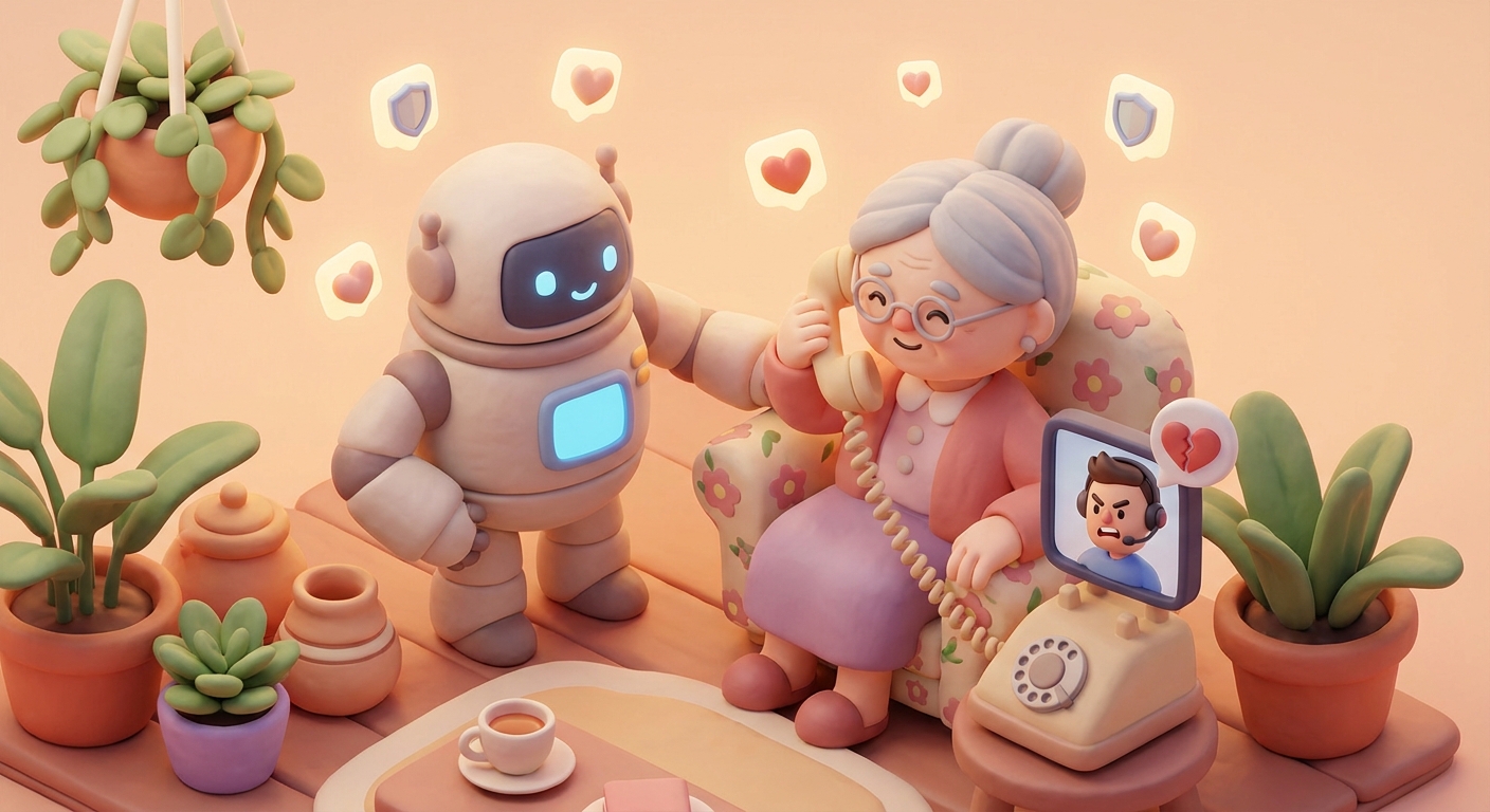 AI Granny Takes on Phone Scammers