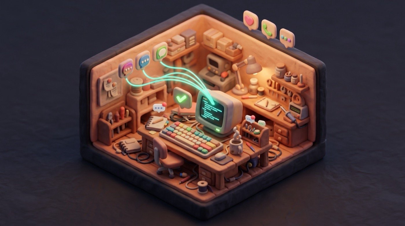 How I message anyone on their app of choice, from one command
